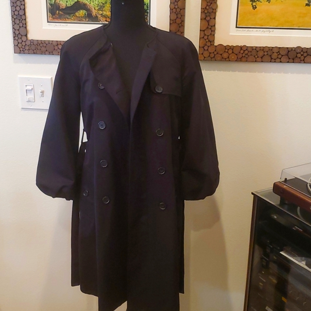 Michael kors  trench Jackets.BLACK xs/ sp fits small medium